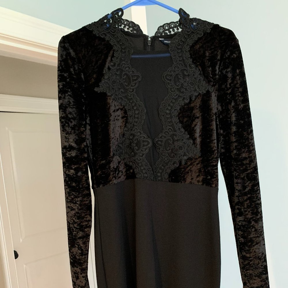 French Connection Black Long Sleeve Dress size 10